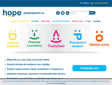 Tablet Screenshot of jazykovyservis.cz